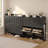 30 Pair Freestanding Large Capacity Shoe Cabinet With 4-Drawer Flip-Front Shoe Storage Cabinet.  -598139671-598139688