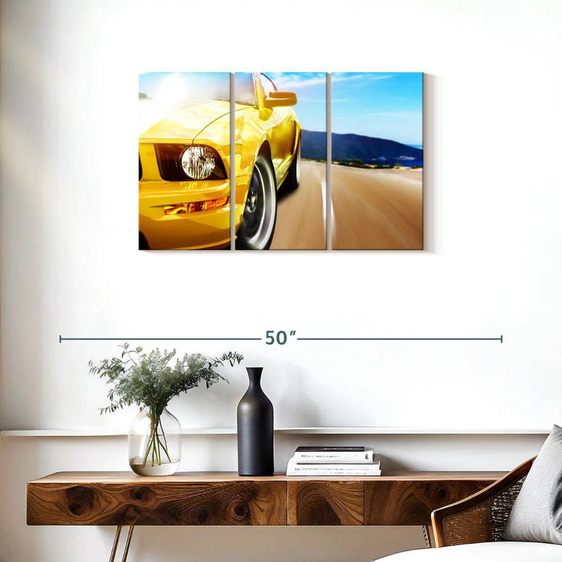 Voiture de sport Mehar Speeding Sunlit, H 20 po x l 33 po