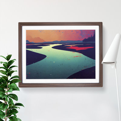 Colourful River - Single Picture Frame Painting