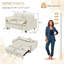 Canapé-lit modulaire 54,30 po Corduroy-129173139