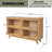 Varese Mid-Century Modern Wood Display Storage Cabinet with Glass Display Compartments