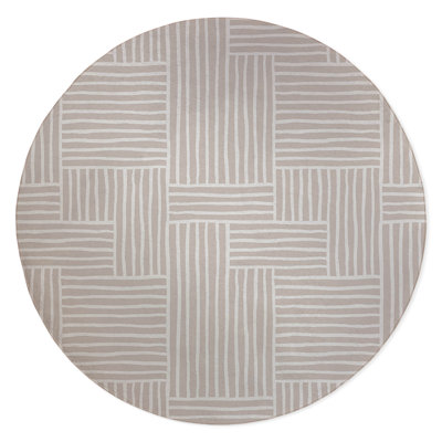 Grid Puz Non-Slip Outdoor Rug