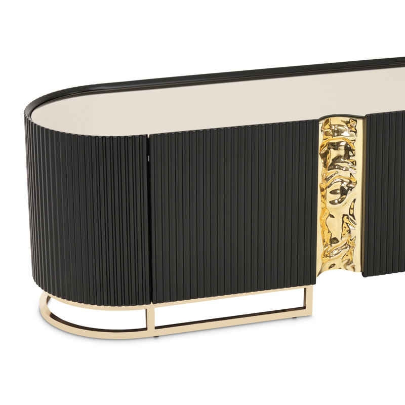 Lisbon Media Console, Matte Black