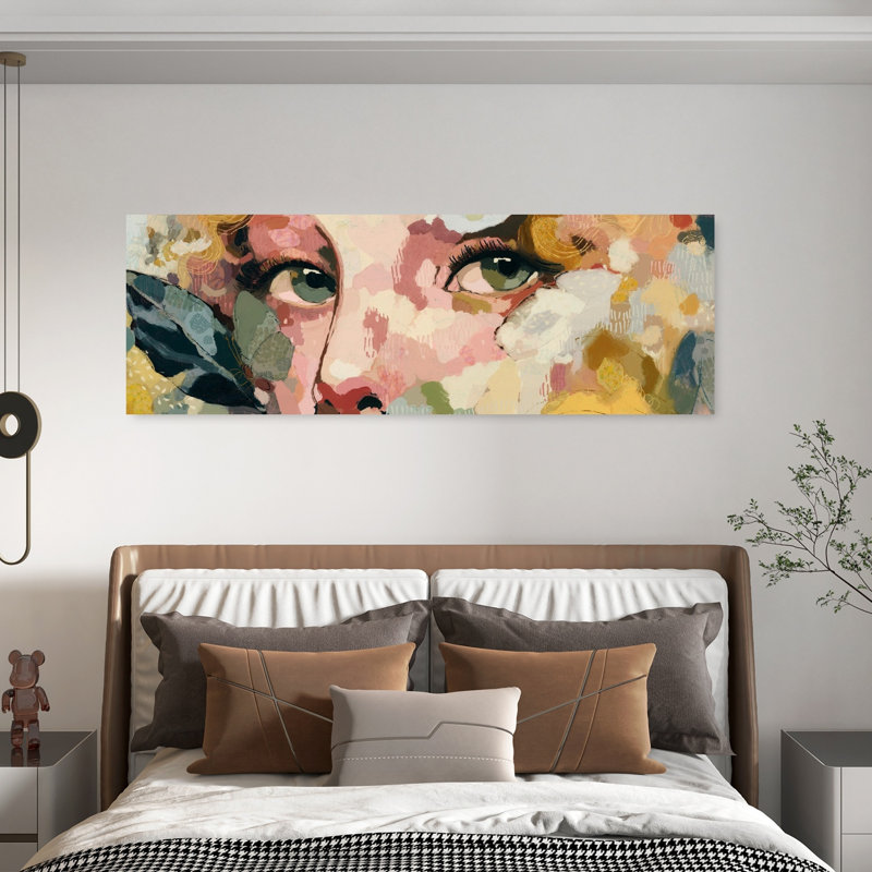 Art mural moderne abstrait privé, H 20 po x l 60 po