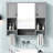 Grey Bathroom Mirror Storage Cabinet - Concealed & 35'' X 28'' With Spacious Interior