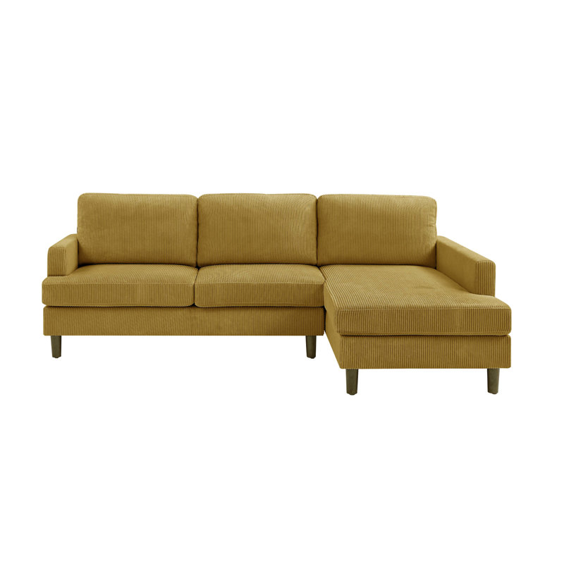 Prado 97" Wide Sofa & Chaise With Solid Wood