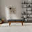 Bench In Black Pu Leather