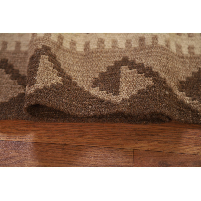 Tapis oriental en laine réversible kilim 3 x 6