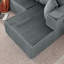 Canapé modulaire en forme de U de 132 po, canapé-lit Comfy Cloud