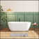 67'' Glossy Acrylic Freestanding Soaking Bathtub With Classic Slotted Overflow And Toe-Tap Drain In Chrome