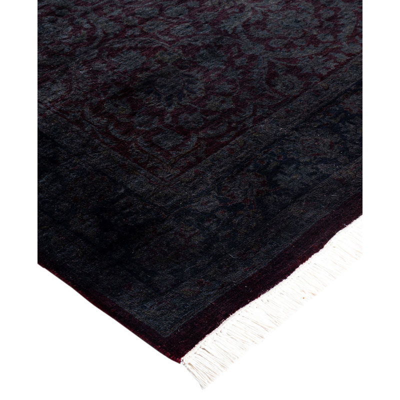 Overdyed One-of-a-Kind 4' 2" x 6' 3" Hand Knotted Area Rug