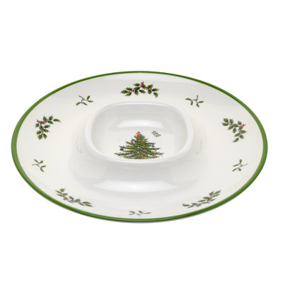 Christmas Tree Melamine Chip and Dip Platter