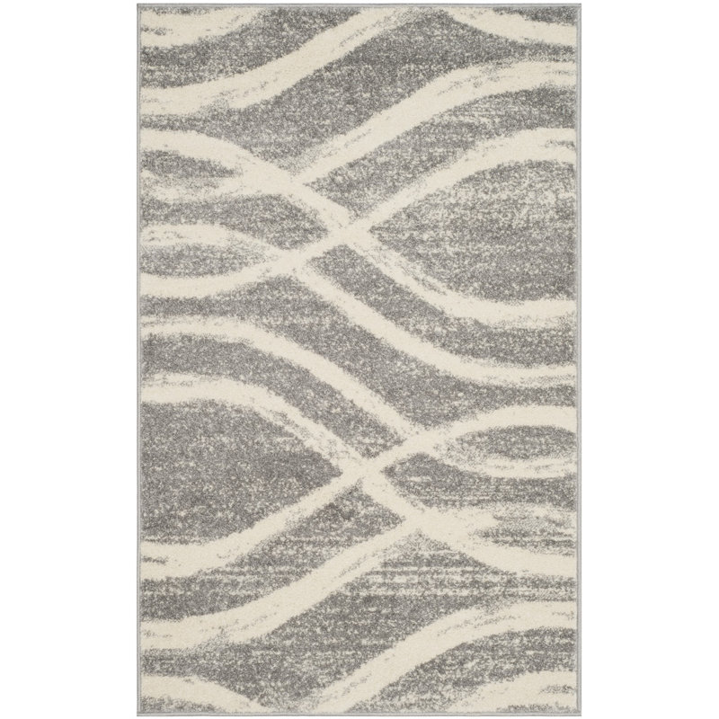 Shelva Performance Abstract Rug, Rectangle 4' x 6'