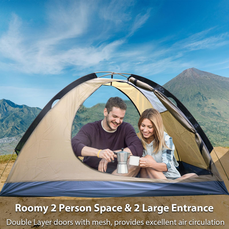 Ultralight Camouflage 2 Person Four Season Tent with Vestibule