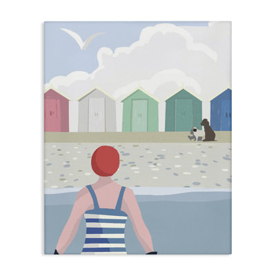 Art mural sur toile Beach Huts View par Betty Boynes