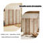 Paravent en bois massif de qualité supérieure avec cadre en bois naturel et base stable-191268030