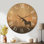 Grande horloge murale en bois - Silhouette de cheval dans la brume matinale