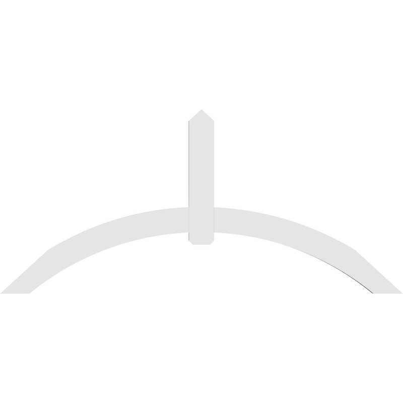 Support pour pignon en PVC Archdale, H 44 po x l 96 po (pas: 11/12), P 2 po x F 6 po