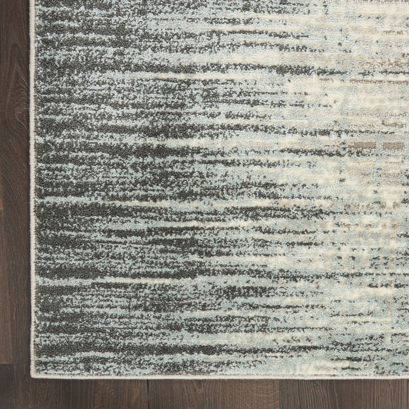 Tapis bleu sarcelle, Tapis de couloir 2 pi 2 po x 7 pi 6 po