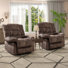 38.9" Wide Cozy and Supportive Manual Recliner Chair with Heat and Vibration Massage (Set Of 2)
