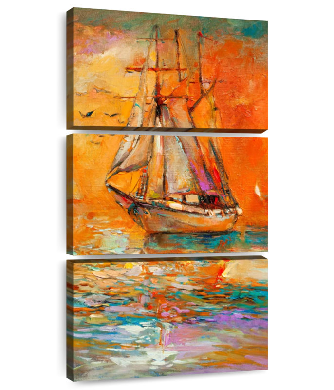 Atlantic Sailboat, 80" H x 39" W