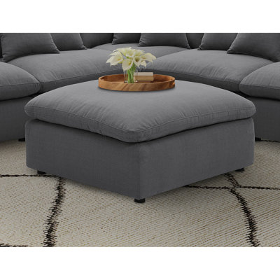 Repose-pieds gris anthracite Greeley