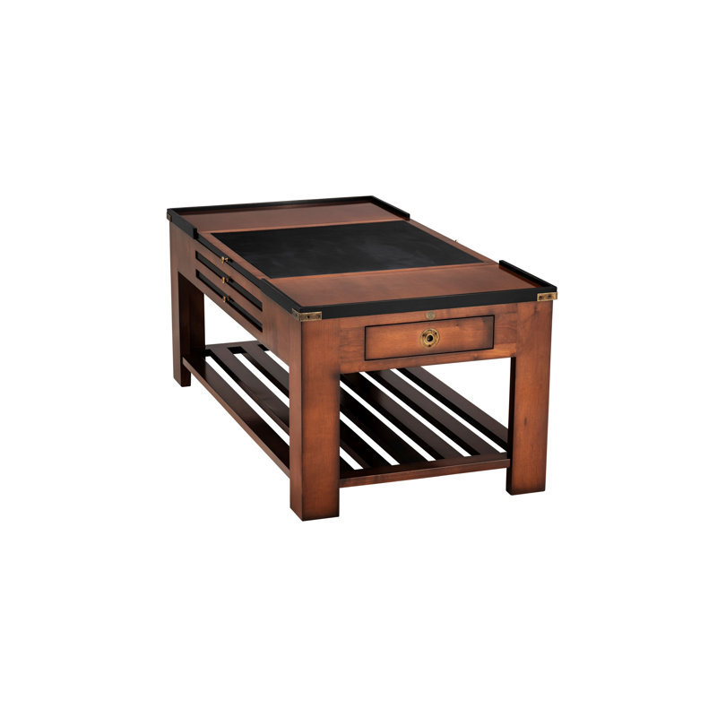 Multifunctional 47.2'' Cherry Wood Game Table with Reversible Top