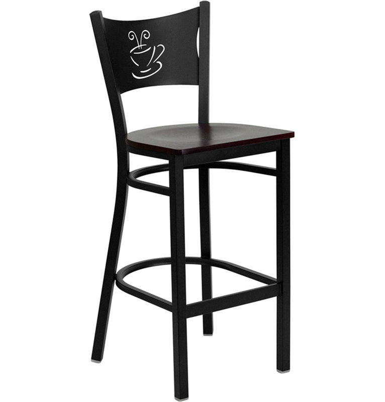 Tabouret de bar 29 po Lomonaco, Acajou