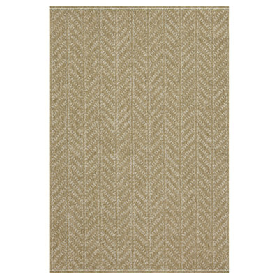 Jute/White Indoor/Outdoor Area Rug