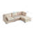 99" Combination Convertible Modular Sectional Sofa , Down Filled L Shaped Corner Couch-2049758474