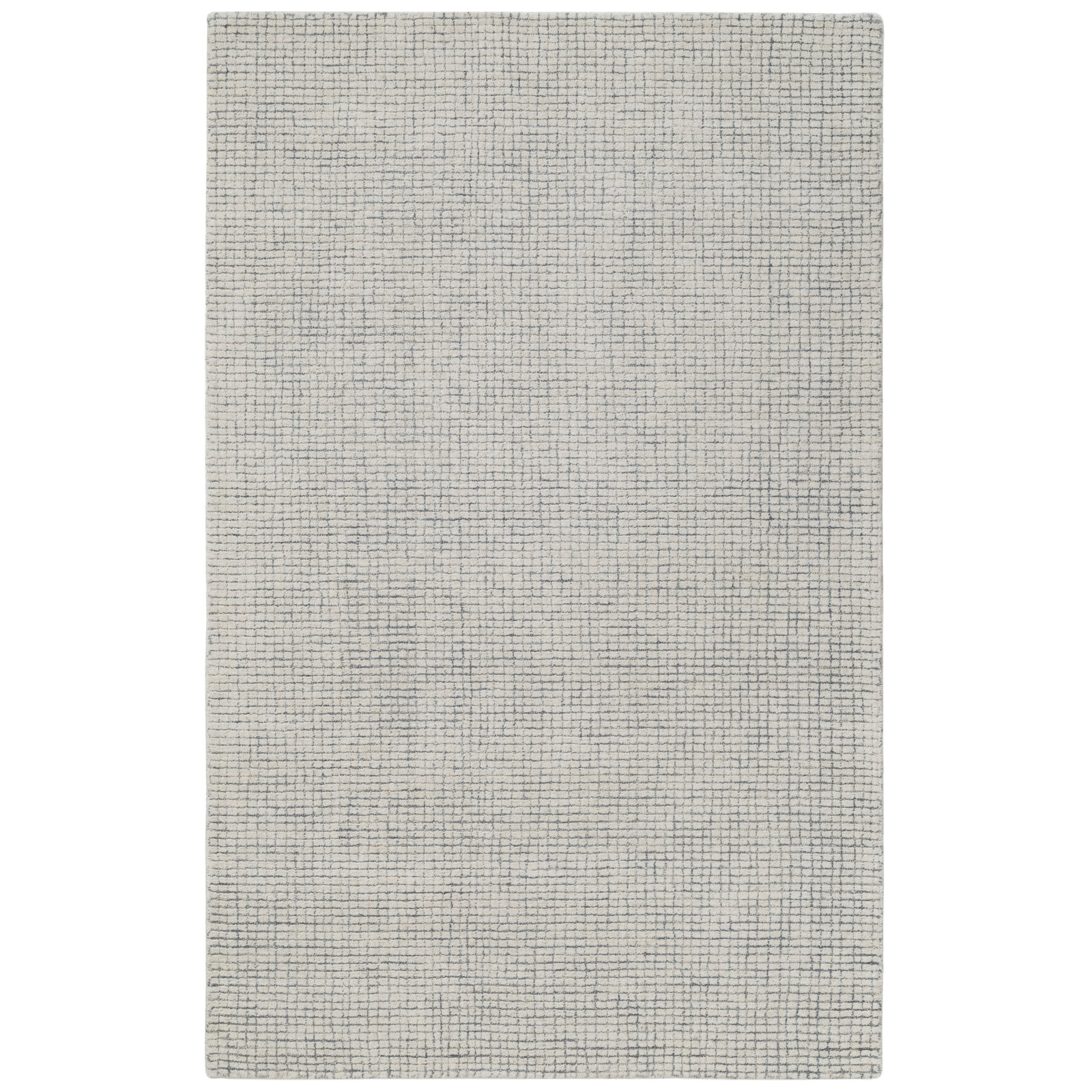 Hand-Tufted Striped Wool Rug, Rectangle 8'9" x 11'9", Ivory / Blue