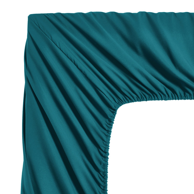 10-Piece Pintuck Bed in a Bag Comforter Set with Sheets and Decorative Pillows, Teal