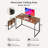 Folding Desk 40 Inch - Small Foldable Desk For Small Space Minimalist, Space Saving Collapsible Compact Desk Portable Table For Craft, Writing, Study And Work (No Assembly Required)-372025823-372025821