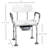 31 Shower Seat With Detachable Bucket - Adjustable Height For Disabled & Seniors, White Bath Disabled,