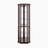 70" Lighted Corner Curio Cabinet, Glass Display Cage with Tempered Glass Doors & Adjustable Shelves, Wine Cabinet Storage Rack for Bar and Liquor Storage-1527950335