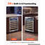 Cave à vin de 61 cm (24 pouces) pour 52 bouteilles, idéale pour un bar à domicile. Encastrable sous comptoir ou installation libre. Système à compresseur avec serrure, thermostat réglable de 4 à 19 °C (40 à 66 °F), porte vitrée et éclairage LED.