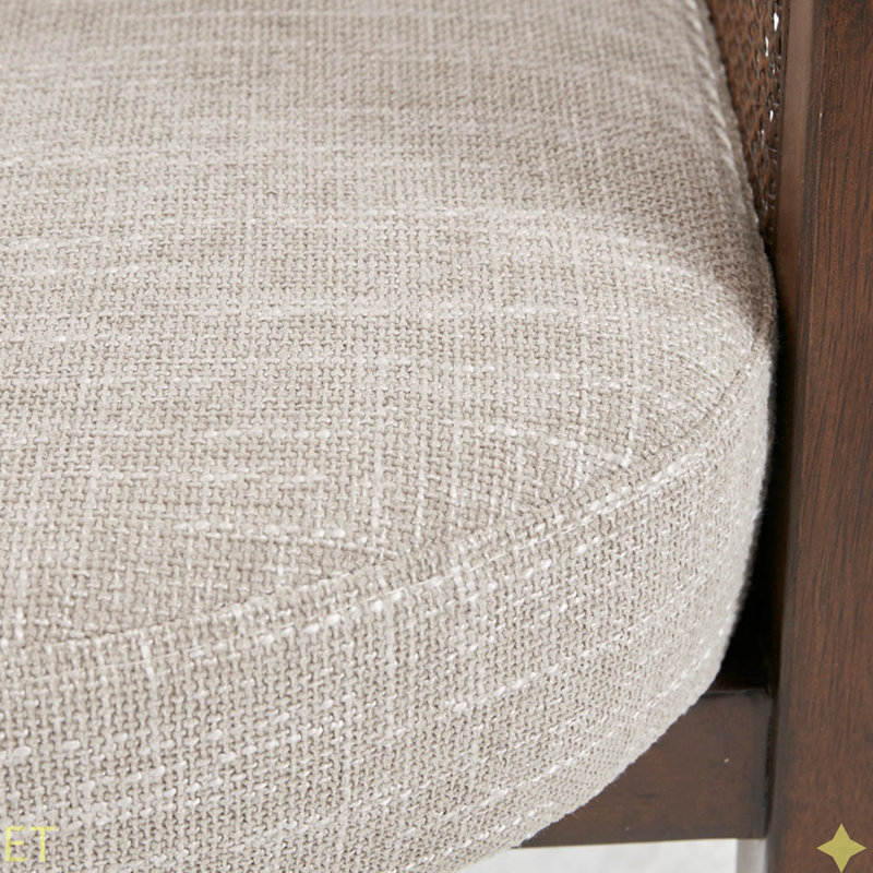 Chaise d'appoint, finition bois de noyer
