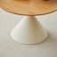 TABLE RONDE BLANC + BOIS