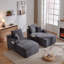Canapé modulaire Cloud, méridienne en L avec méridienne en R avec assise profonde et canapé confortable à 2 places pour un salon moderne,-1168996623