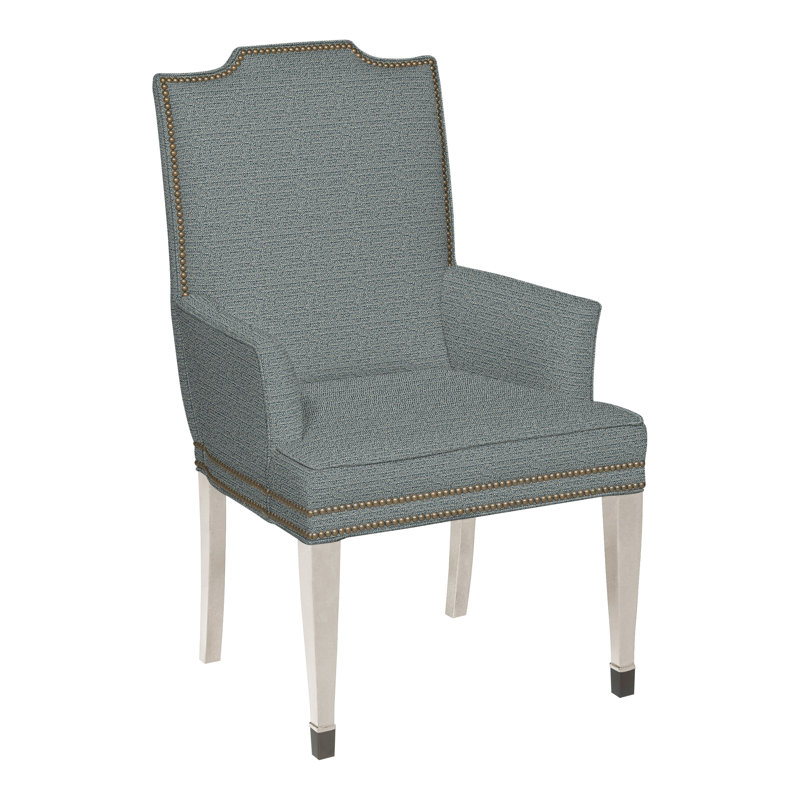 Travis By Michael Weiss Upholstered Arm Chair, Yes, Tuck Cobalt, Casa Blanca