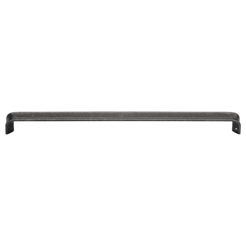 Vintage Black Iron Bar Pull with Mounting Hardware