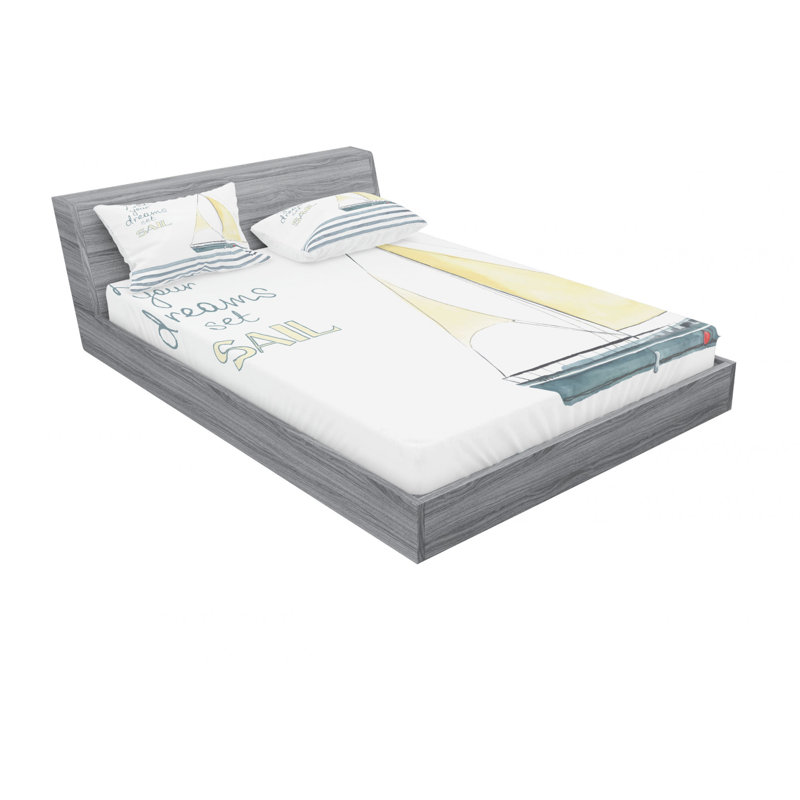Microfiber Sheet Set, Queen Sheet Set with Fitted Sheet