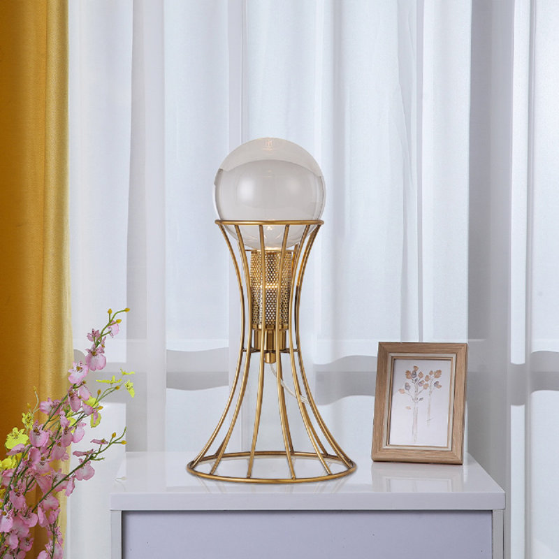 Transitional 1 Light Globe Table Lamp