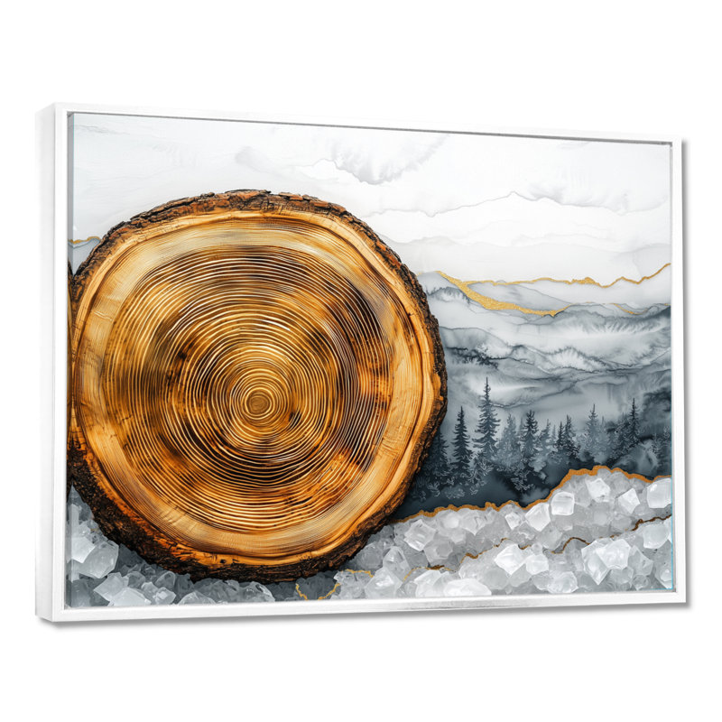 Graviela - Landscapes Wall Art, H 34 po x l 44 po, Avec cadre, Blanc