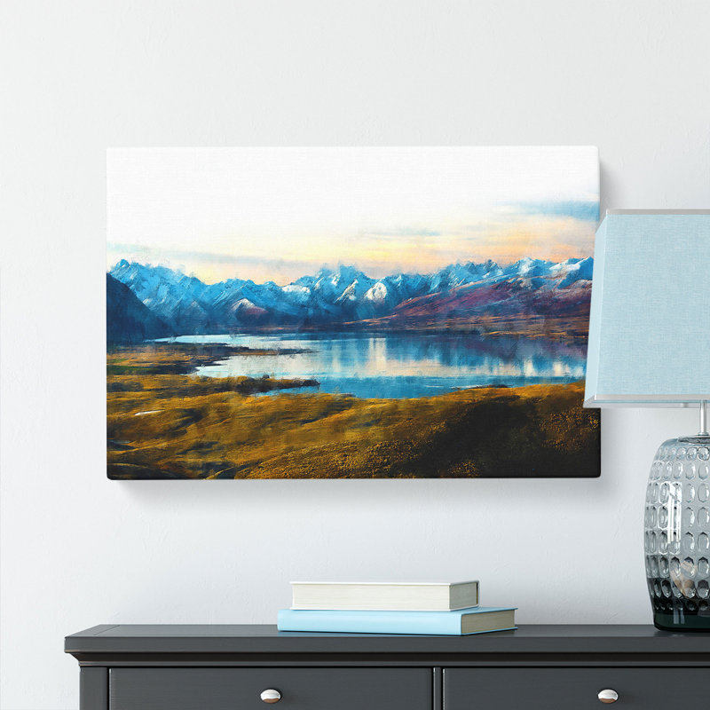 Lake Tekapo In New Zealand - Wrapped Canvas, 35cm H x 50cm W x 3cm D