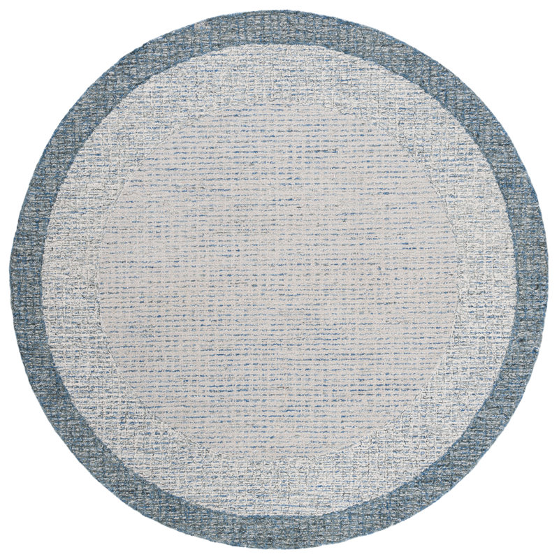 Madyson Hand Tufted Wool Area Rug , Round 6'