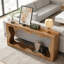 Table basse étroite et élégante, motif vague, 160 cm L x 30 cm P x 85 cm H, console de conception soignée et aux finitions impeccables.
