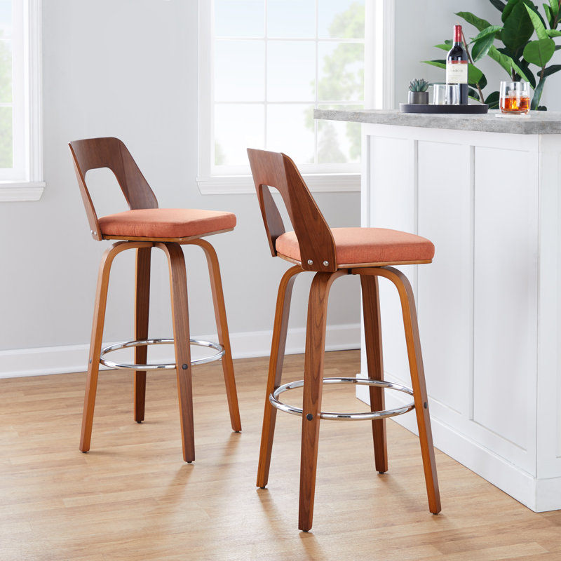 Swivel Upholstered Counter Stool