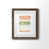 Papier, cadre noyer