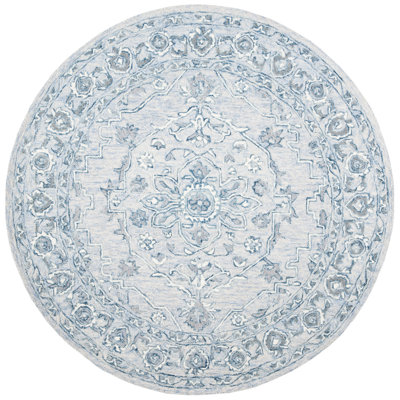 Tapis oriental en laine et coton touffeté à la main Daggett